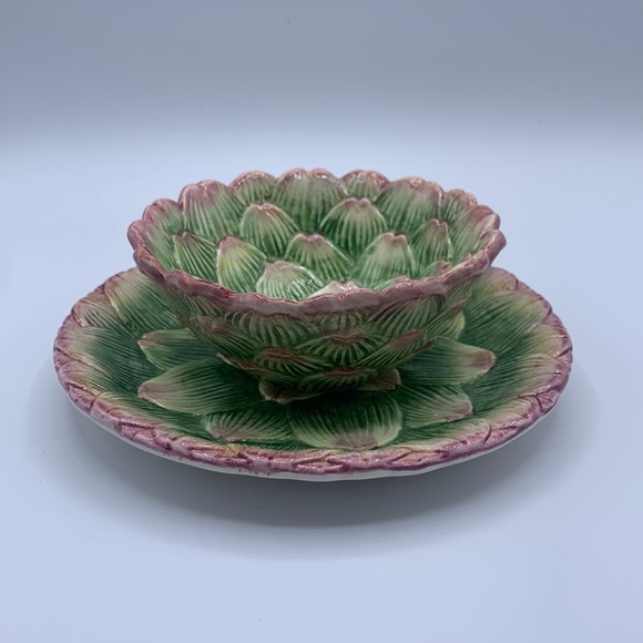 Fitz and Floyd Other - Vintage Fitz & Floyd Artichoke Plate & Bowl